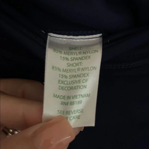 Lilly Pulitzer Navy and White Luxletic Tiered Ruffle Skirt / Skort Size XL - Picture 5 of 5